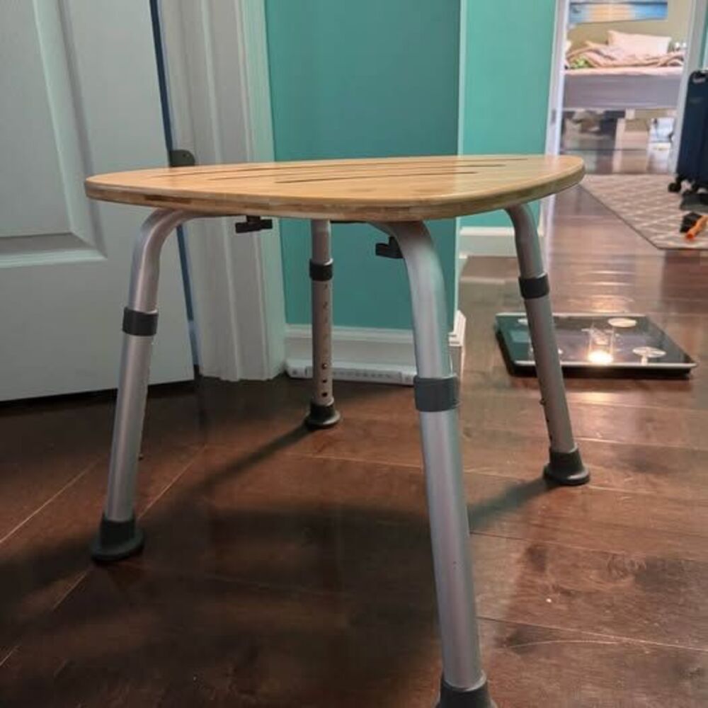 Shower Stool Bamboo Bath Seat
